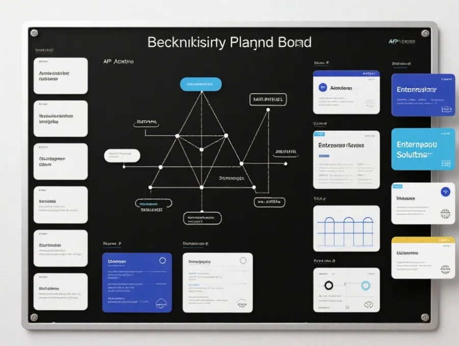 企业团队评估商用模块与API接入路径示意图